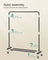Clothes Rack - 90 kg - Steel - 2 Lockable Wheels