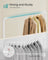 Clothes Rack - Size 90L - Steel - 2 Lockable Wheels