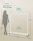 Clothes Rack - Size 90L - Steel - 2 Lockable Wheels