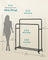 Clothes Rack - 90kg - Steel - Double Rods
