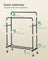 Clothes Rack - 90kg - Steel - Double Rods