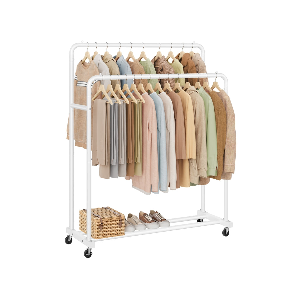 Clothes Rack - 90kg - Steel - Double Rods