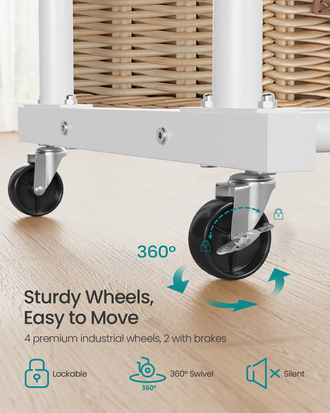Clothes Rack - 90L - Steel - Double Rods