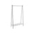 Clothes Rack - Steel - Silver - Includes Hanging Rail and Shelf