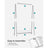 Clothes Rack - Steel - Silver - Includes Hanging Rail and Shelf