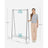 Clothes Rack - Steel - Silver - Includes Hanging Rail and Shelf