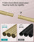 Clothes Rack - Metal - Pale Gold - Portable with Storage Shelf
