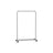 Clothes Rack - Metal - Dove Grey - Rolling with Storage Shelf