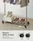 Clothes Rack - Metal - Dove Grey - Rolling with Storage Shelf