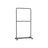 Double-Rod Clothes Rail - Metal - Black - Mobile with Storage Shelf and Lockable Wheels