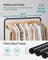 Double-Rod Clothes Rail - Metal - Black - Mobile with Storage Shelf and Lockable Wheels