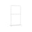 Double-Rod Clothes Rail - Metal - White - Mobile with Storage Shelf and Lockable Wheels