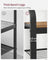 Coat Stand with Shoe Storage Bench - Steel - Rustic Walnut and Black - Free Standing with Removable Hooks