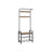 Coat Rack Stand - Steel - Hazelnut Brown and Black - Free Standing with Shoe Storage Bench