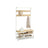 Coat Rack Stand with Bench and Shoe Storage - 41.5L - Particleboard - 9 Hooks