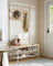 Coat Rack Stand with Bench and Shoe Storage - 41.5L - Particleboard - 9 Hooks
