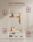 Coat Rack Stand with Bench and Shoe Storage - 41.5L - Particleboard - 9 Hooks