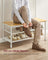 Coat Rack Stand with Bench and Shoe Storage - 41.5L - Particleboard - 9 Hooks