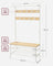 Coat Rack Stand with Bench and Shoe Storage - 41.5L - Particleboard - 9 Hooks