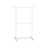 Adjustable Clothes Rack - Metal - Industrial Gray - Double Rail with Storage Shelf on Wheels