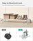 Adjustable Clothes Rack - Metal - Industrial Gray - Double Rail with Storage Shelf on Wheels