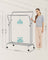 Double-Rod Clothes Rail - Metal - Silver - Mobile with Shelf