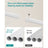 Clothes Rack - Metal - White - 103.5 cm Wide