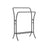 Double-Rod Clothes Rack - Heavy-Duty Metal - Ink Black - Portable with Storage Shelf and 6 Hooks