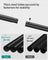 Double-Rod Clothes Rack - Heavy-Duty Metal - Ink Black - Portable with Storage Shelf and 6 Hooks