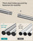 Double-Rod Clothes Rack - Metal - Metallic Silver