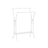 Heavy-Duty Double-Rod Clothes Rail - Metal - Cloud White - Portable with Storage Shelf and 6 Hooks
