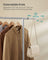 Clothes Rack - Metal - Dove Grey - Extendable with Wheels