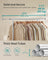 Clothes Rack - Metal - Dove Grey - Extendable with Wheels