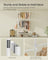 Floor to Ceiling Clothes Rail - 3-Tier Adjustable - Metal - Matte White - Organized and Accessible Storage