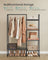 Freestanding Clothes Rack - 5 Storage Shelves - Metal - Matte Black
