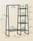 Freestanding Clothes Rack - 5 Storage Shelves - Metal - Matte Black