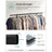 Heavy Duty Mobile Clothes Garment Rack - Chrome