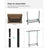 Heavy Duty Mobile Clothes Garment Rack - Chrome