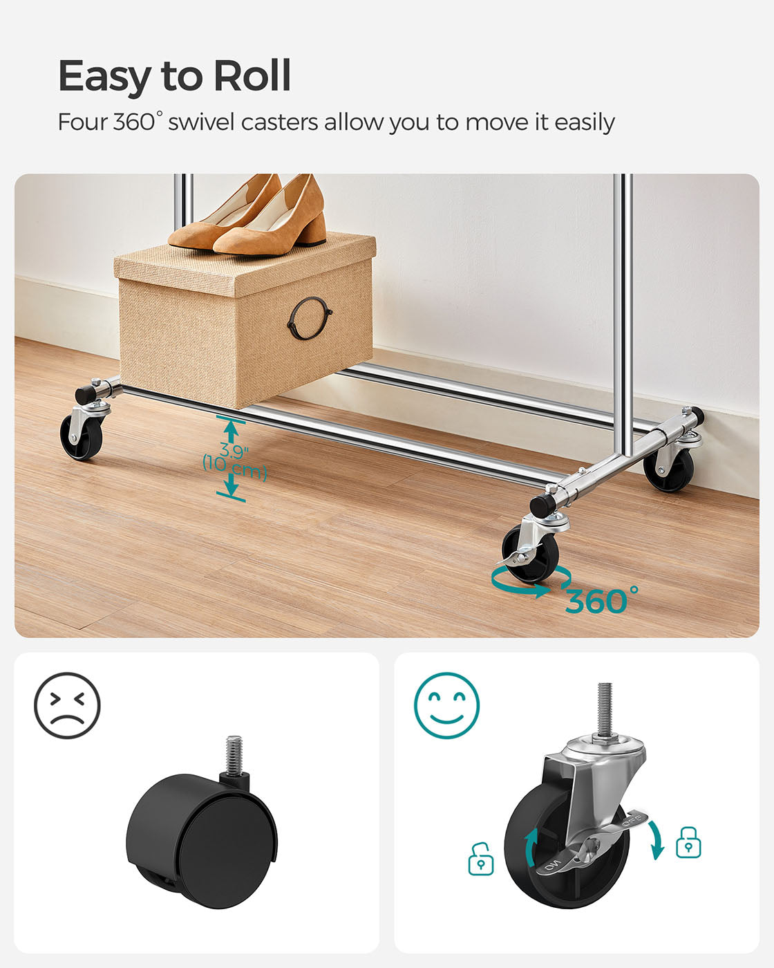 Heavy Duty Clothes Rack - Chrome