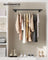 Wall-Mounted Clothes Rail - Steel - Black - 60 kg Load Capacity