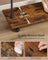 Portable Clothes Rack - Metal - Rustic Brown - with Storage Shelf and Wheels