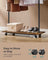 Portable Clothes Rack - Metal - Rustic Brown - with Storage Shelf and Wheels