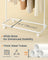Portable Clothes Rack - Metal - Matte White - Includes Matchstick-Shaped Hooks
