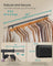 Heavy Duty Portable Clothes Rack - Metal - Black - Extendable Rail up to 150 kg Capacity