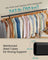 Clothes Rack - Heavy-Duty Steel - Matte Black - Extendable Hanging Rail