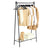 Garment Rack - Steel - Matte Black - Includes Hanging Rail and Bottom Shelf
