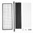 Garment Rack - Steel - Matte Black - Includes Hanging Rail and Bottom Shelf