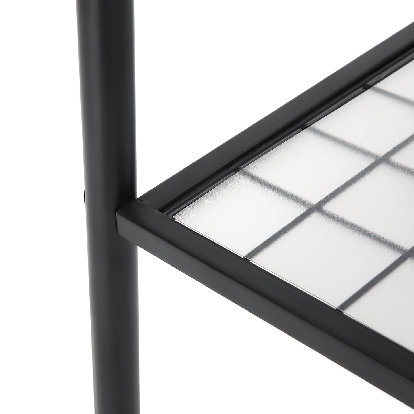 Garment Rack - Steel - Matte Black - Includes Hanging Rail and Bottom Shelf