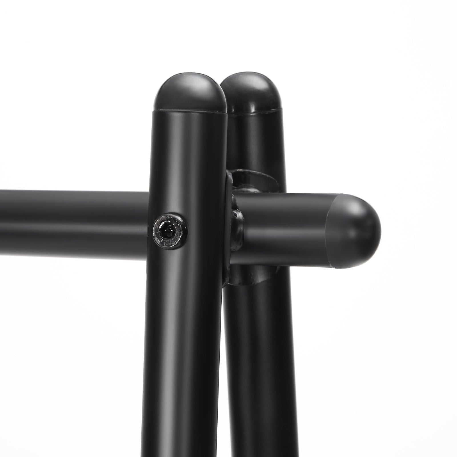 Garment Rack - Steel - Matte Black - Includes Hanging Rail and Bottom Shelf