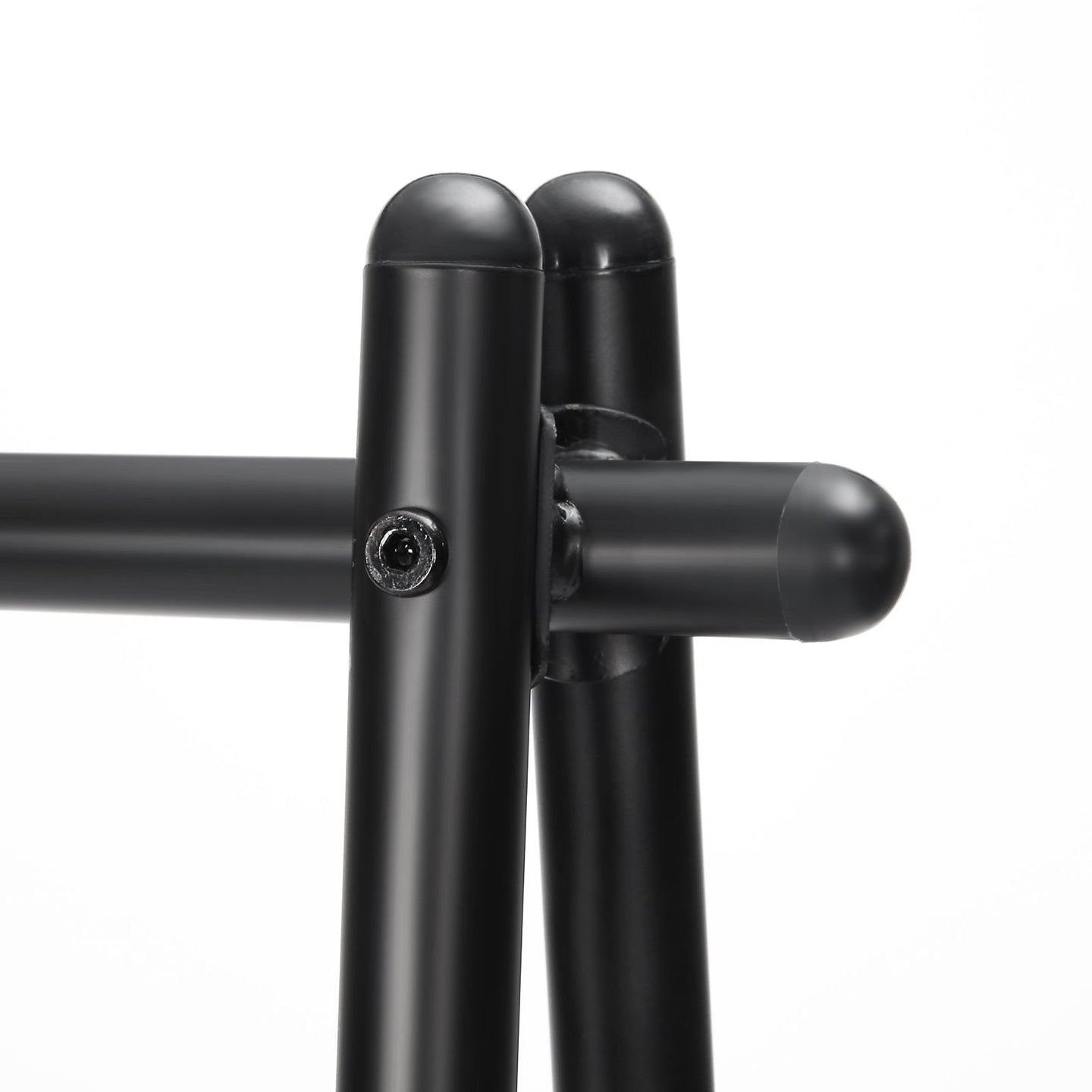 Garment Rack - Steel - Matte Black - Includes Hanging Rail and Bottom Shelf